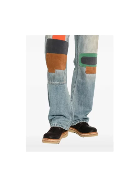 Jeansy straight leg Found niebieskie
