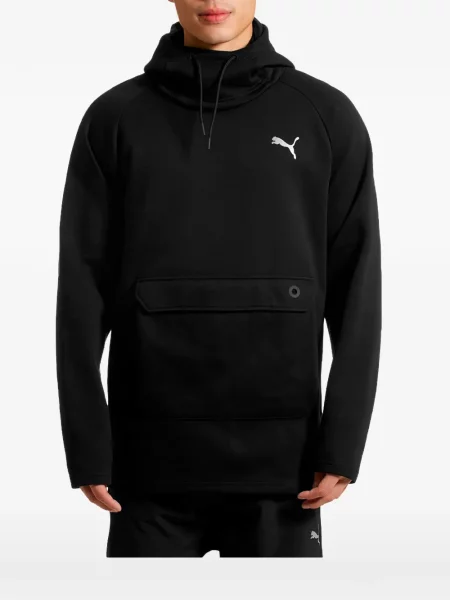 Hanorac cu glugă Puma cu imagine negru