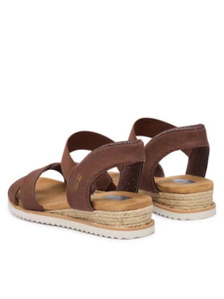 Sandále Skechers BOBS Desert Kiss Golden Lily hnedá