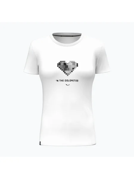 Tricou pentru femei Salewa Pure Heart Dry alb