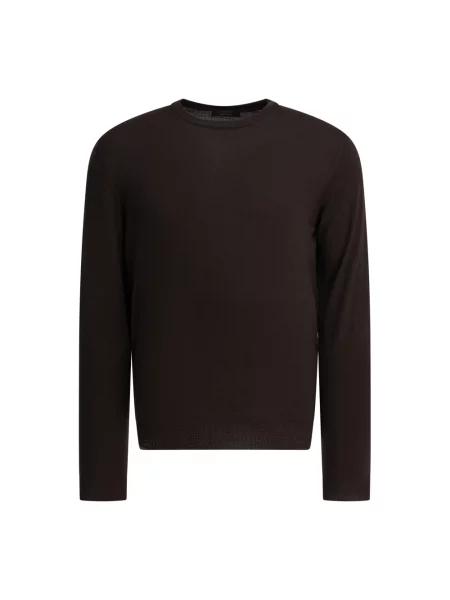 Sweter Zanone wełniany brązowy