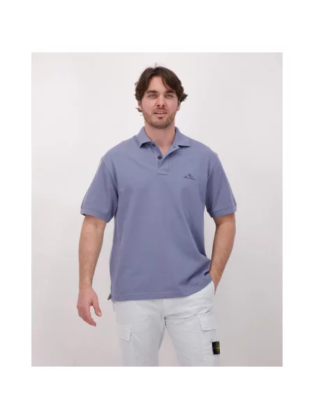 Koszulka polo Stone Island z kamieniami niebieska