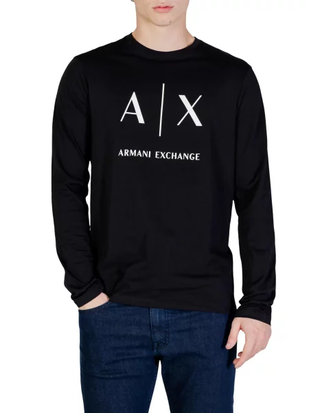 Tricou mânecă lungă Armani negru