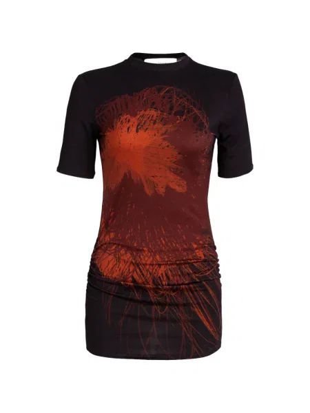 Tricou Silvia Tcherassi cu imagine cu imprimeu abstract albastru