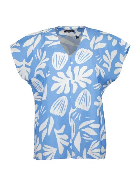 BLUE SEVEN Bluză albastru deschis alb