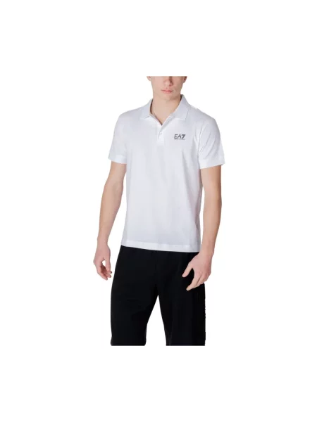 Emporio Armani polo z nadrukiem biały
