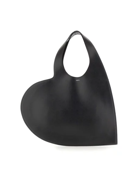 Coperni torebka skórzana Double Heart czarna