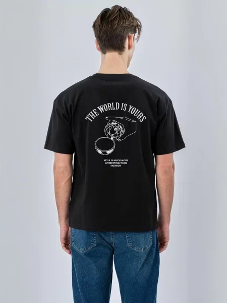 TEESHOPPEN Cămașă T-shirts negru