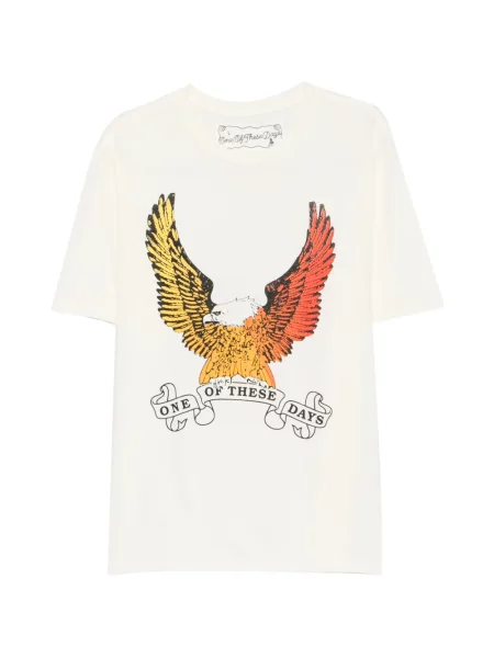 Tricou One Of These Days cu imagine alb
