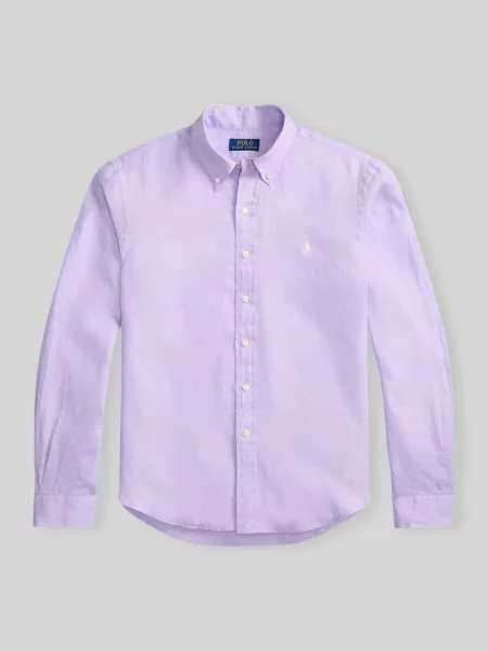 Koszula casualowa o kroju relaxed fit z czystego lnu Polo Ralph Lauren fioletowa