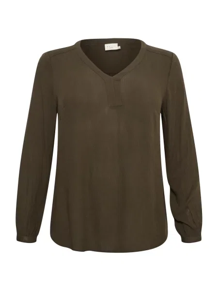 KAFFE CURVE Halenka Ami tmavě zelená