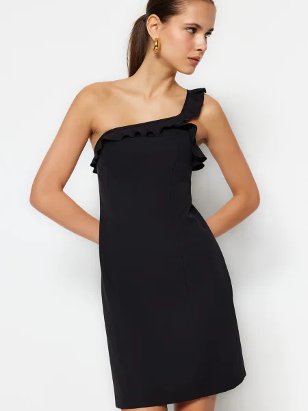 Rochie mini Trendyol țesută negru