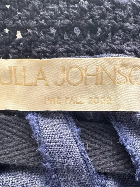 Top Ulla Johnson cu gât halter albastru