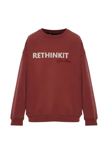 Hanorac Rethinkit Studios cu broderie roșu
