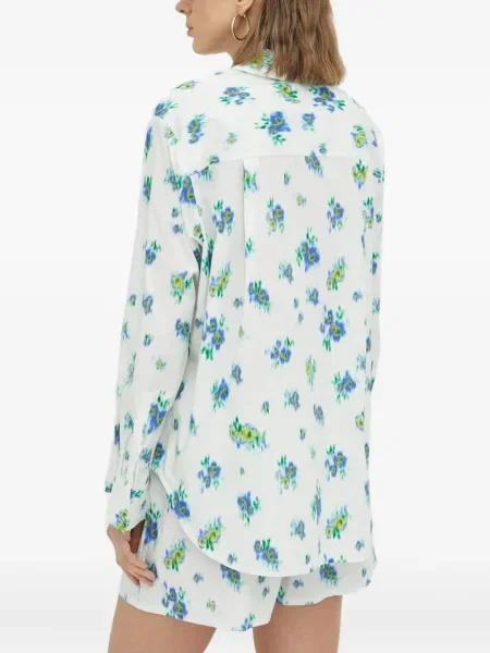 Cămașă Lovechild cu model floral cu imagine alb