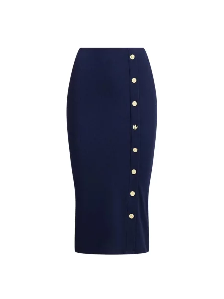 Spódnica midi Ralph Lauren niebieska