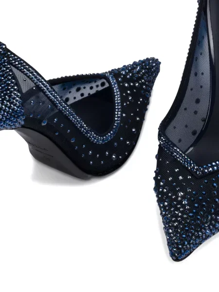 Pantofi cu toc Le Silla plasă de cristal albastru