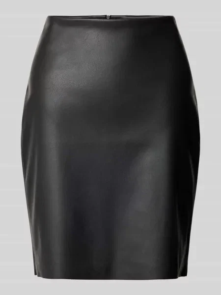 Spódnica mini z imitacji skóry model ‘DAGMAR’ Vila czarna