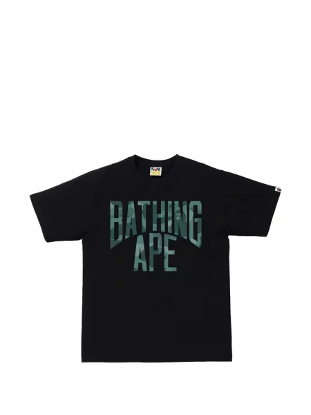 Póló A Bathing Ape® autogrammal fekete