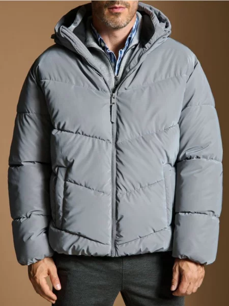 Sinsay Prošívaná bunda šedá