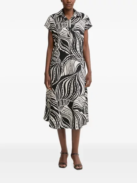 Rochie midi Joseph Ribkoff cu imagine cu imprimeu abstract negru