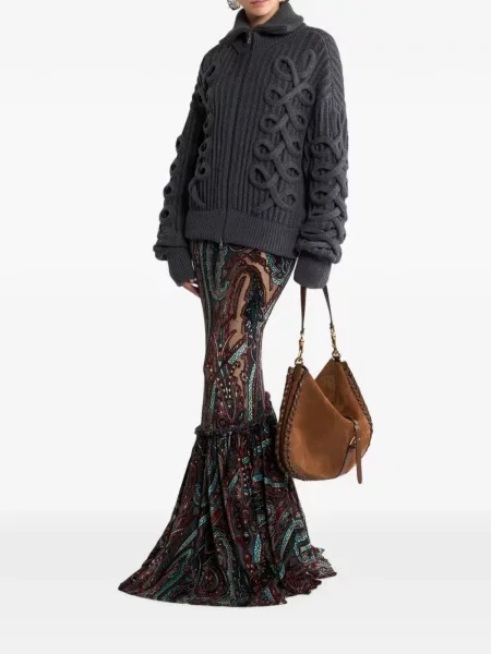 Cardigan Etro de lână gri