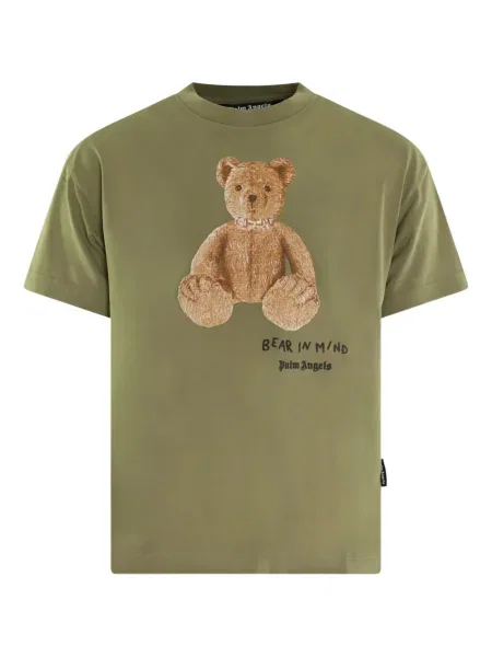 Tricou Palm Angels cu imagine teddy verde