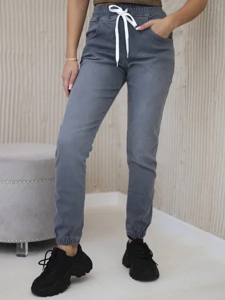 Hlače Happy Socks siva