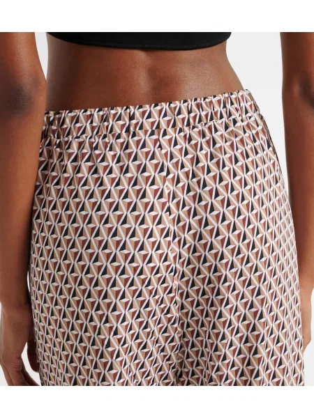 Pantaloni Max Mara cu imagine bordo