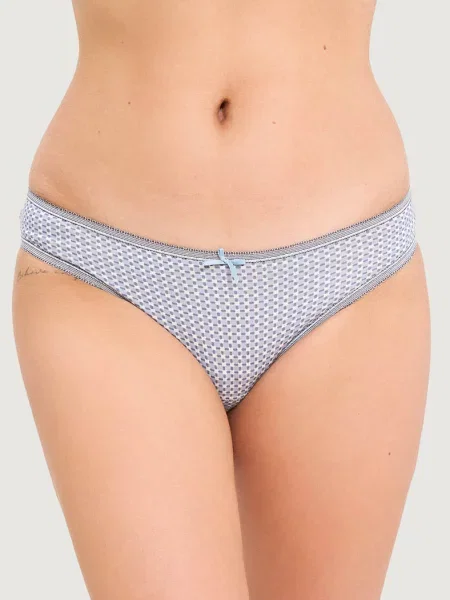 Женские трусики слип с низкой посадкой блакитні