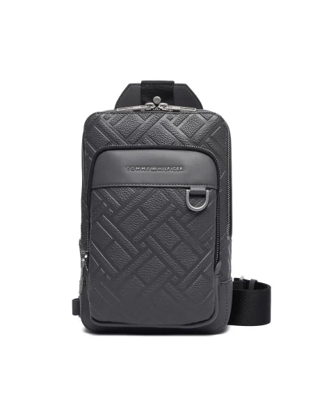 Tommy Hilfiger Maža rankinė Th Flag Slingpack pilka