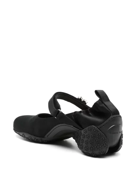 Sneakerși Simone Rocha cu bretele negru