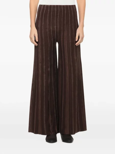Pantaloni D.exterior cu dungi maro