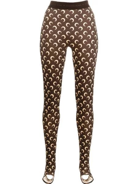Leggings Marine Serre cu imagine maro