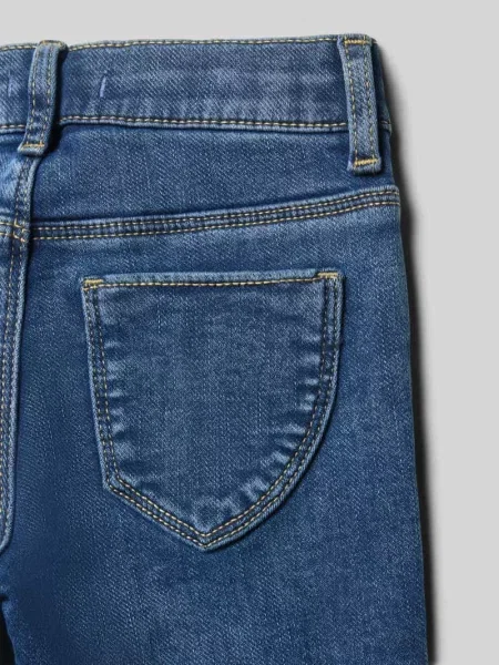 Jeansy o kroju slim fit z mieszanki bawełny model ‘KATHY’ S.oliver Red Label niebieskie