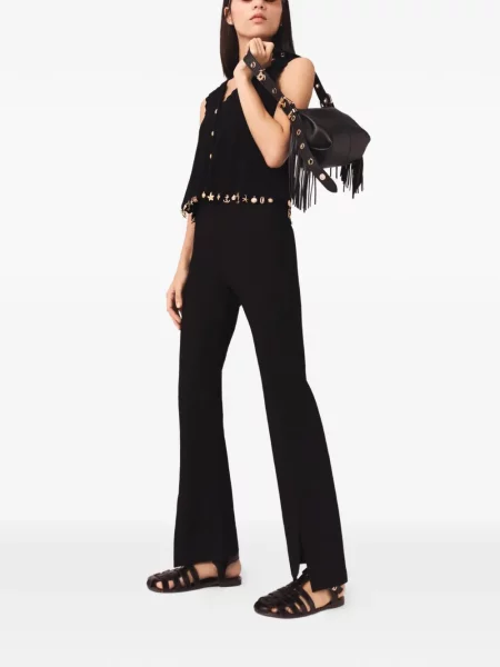 Pantaloni Maje evazate negru