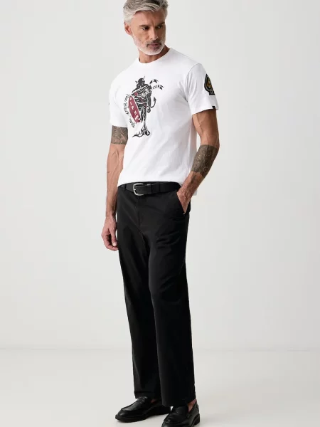 Alpha Industries tričko Black Devils bílé
