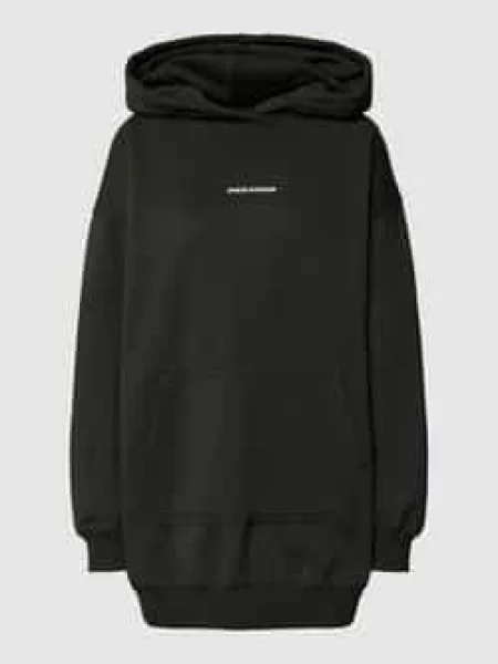 Sukienka z dzianiny dresowej o kroju oversized z nadrukiem z logo model ‘MALM’ Pegador