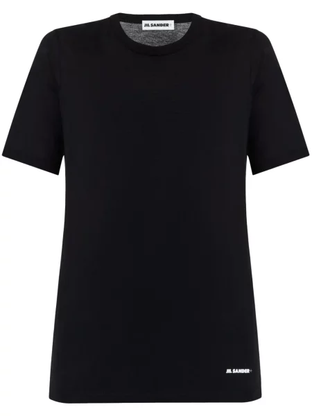Tricou Jil Sander cu imagine negru