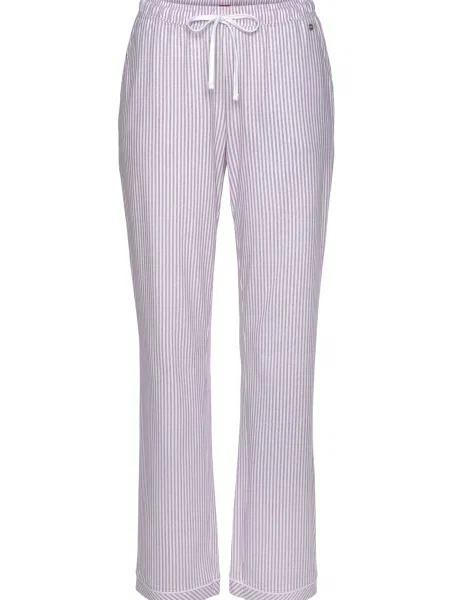 S.Oliver Pantaloni de pijama mov zmeură / argintiu alb