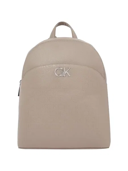 Plecak Calvin Klein z logo beżowy