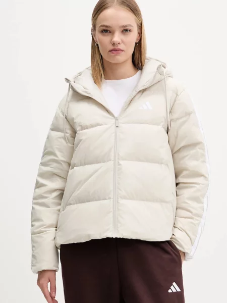 Adidas geacă de puf Essentials Climawarm de iarnă bej