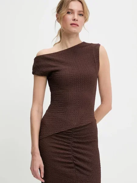 Answear.LAB Bluza in krilo rjava