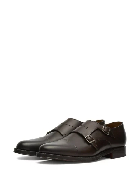 Pantofi monk Lottusse cu cataramă maro