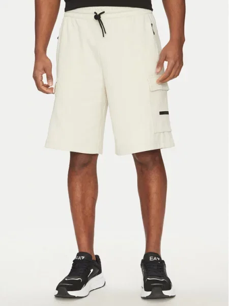 Emporio Armani Sportiniai šortai Écru