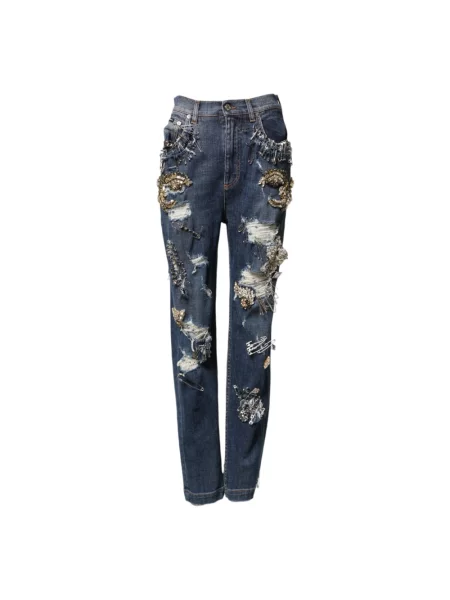 Jeansy Dolce And Gabbana niebieskie