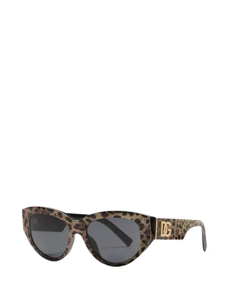 Γυαλιά ηλίου cat eye Dolce & Gabbana Eyewear με σχέδιο με λεοπαρ μοτιβο καφέ