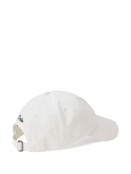 Șapcă Polo Ralph Lauren de mătase cu broderie cu dungi negru