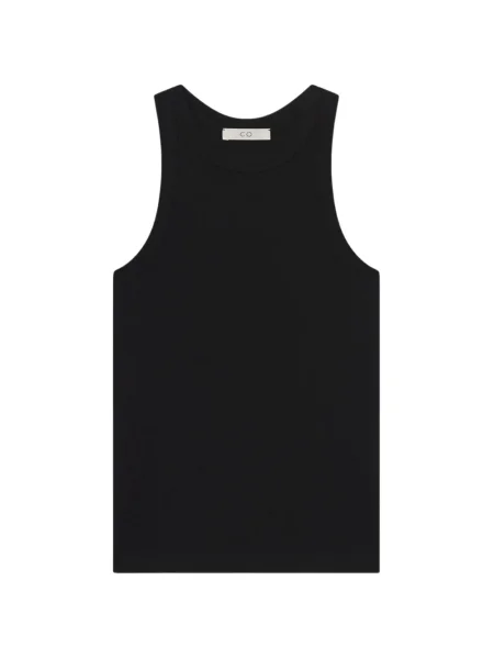 Žebrované tílko Co Collection černé