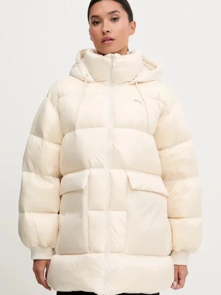 Puma kurtka puchowa zimowa beżowy